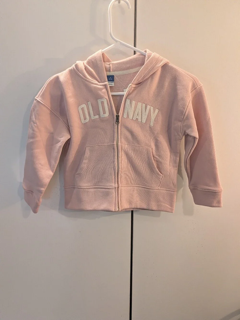Old Navy Pale Pink Girls' Size 6 Hooded Zip Sweatshirt NWT
